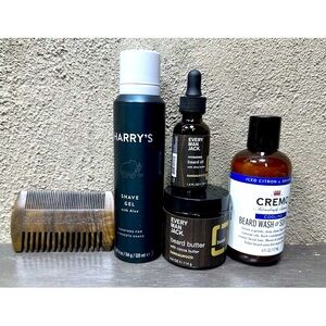 Cremo Cooling Beard Wash & Softener, Citrus and Mint Leaf, 6Oz Beard Care Bundle